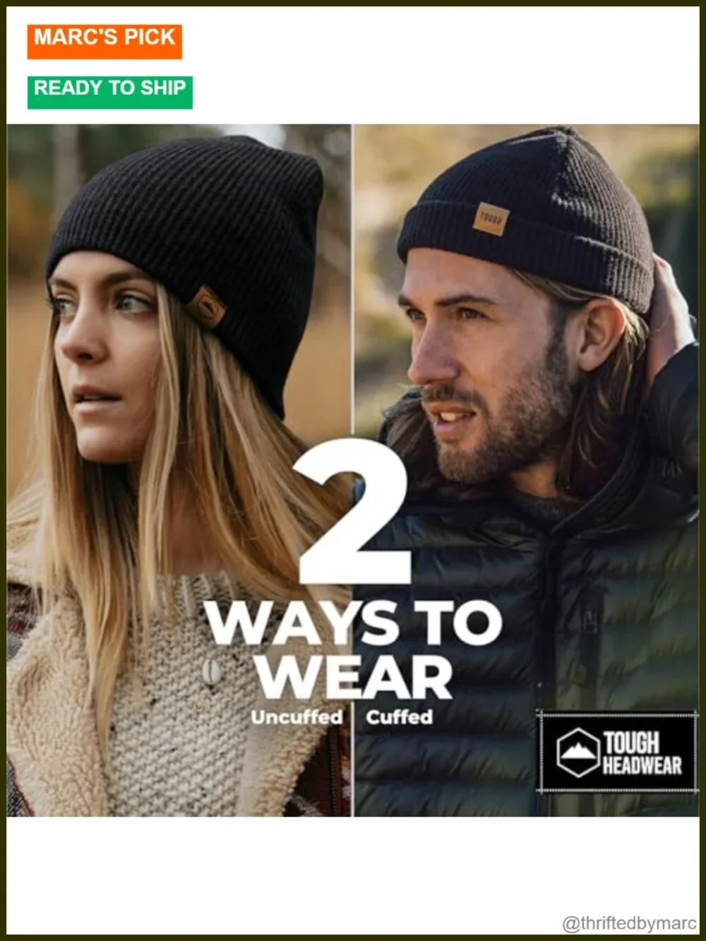 Ribbed Stretch Beanie - 4-Way Stretch Knit Hat for Outdoor Sports, Unisex